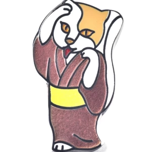 猫又 | 帯留め | 妖怪七宝